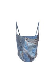 VENUS CORSET DENIM Miaou at Miaou